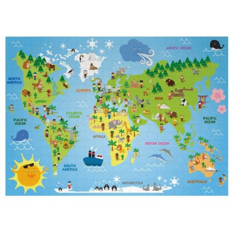 kinder puzzel zelf ontwerpen wereldkaart p 200806 00970