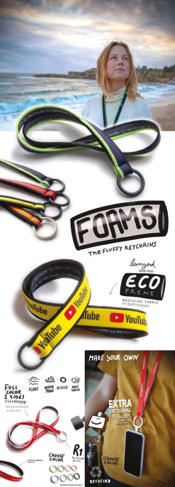 neopreen lanyard bedrukken logo eco new kleur