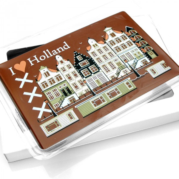 chocolade tablet i love holland met eigen logo bedrukt