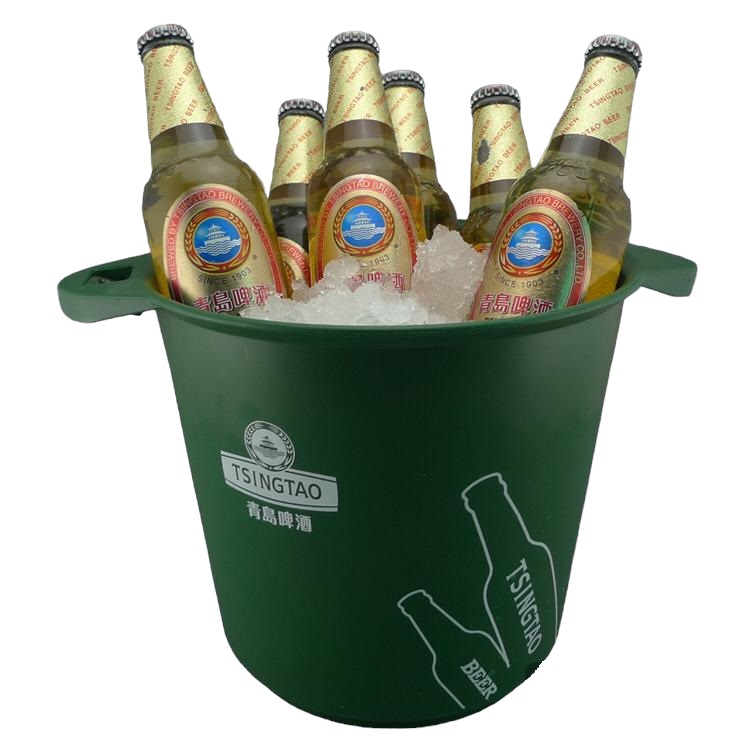 bier emmer bedrukken met logo en fles opener beer bucket