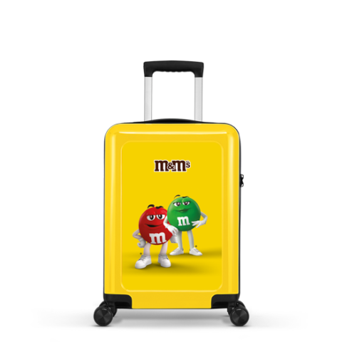 handbagagekoffer stickercase handbagage 54cm yellow 0