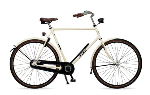 klassieke opa fiets bedrijfsfiets stad marketing bedrukt met logo kl44