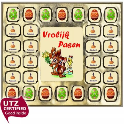 logobonbons & chocoladetablet – 30 bonbons met full color logo