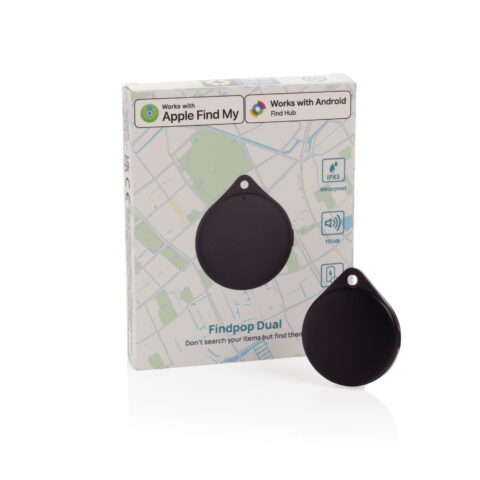 findpop dual rcs recycled item finder met logo bedrukken – duurzame tracker met apple & android compatibiliteit 2