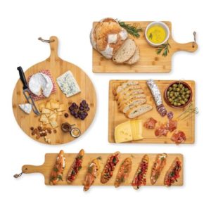 Duurzame snijplank met logo in cadeauverpakking