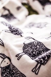 RPET sherpa plaid sheep