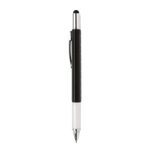 Multifunctioneel cadeau: 5-in-1 ABS toolpen met uw logo bedrukt