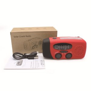 Altijd stroom en licht – noodradio met logo