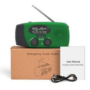 Altijd stroom en licht – noodradio met logo