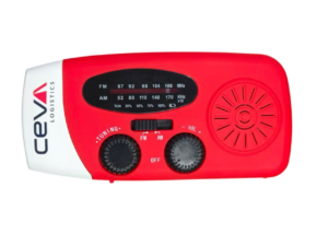 Noodradio in eigen PMS kleur met logo | Vanaf 250 stuks