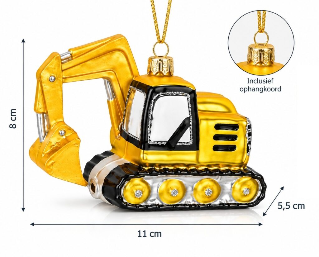 Custom made kerstornament – Graafmachine