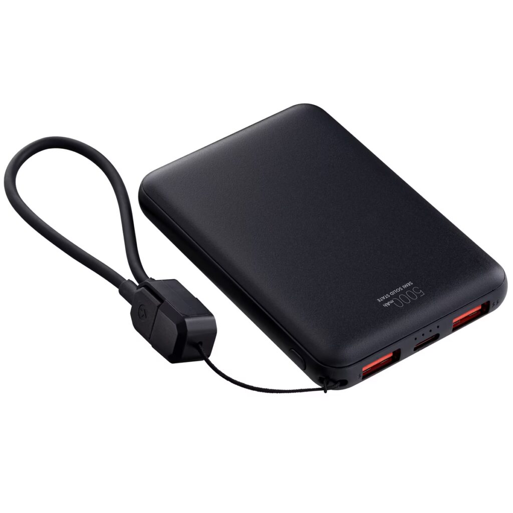 REEVES-WATTRON CORE V powerbank 5000 mAh met logo – Semi-Solid-State 20W