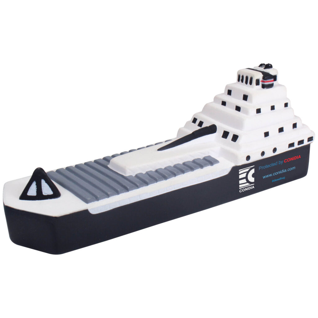 Stress tankschip met logo bedrukken