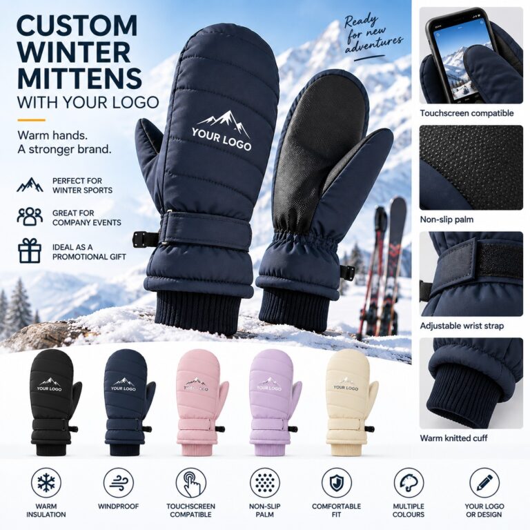 Warme winterwanten met eigen logo