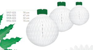 Duurzame kerstbal voor mailing
