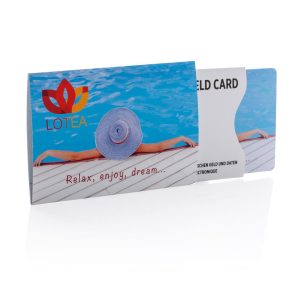 Anti-skimming beschermkaart met logo bedrukken