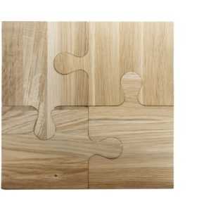 Duurzame snijplank met logo in cadeauverpakking