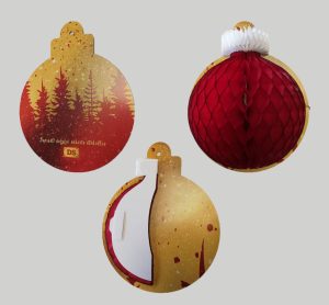 Duurzame kerstbal bedrukken