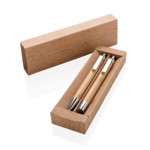 Duurzame bamboe relatiegeschenken bedrukt met logo