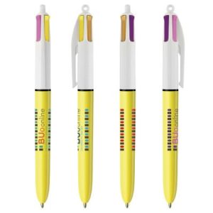 Kleurrijken pennen full colour bedrukt met logo van BIC