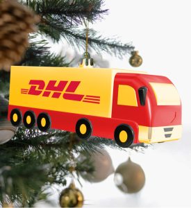 DHL kerstballen met logo