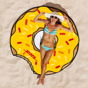 Donut in opgewekte marketing