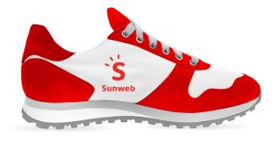 company sneakers printed logo