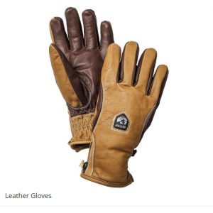 Leren logo handschoenen