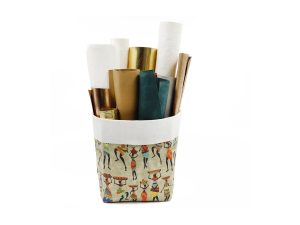 Ecologische opbergmand van papier bedrukt- WASHPAPER