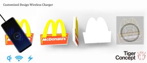 Draadloze oplader in eigen vorm met logo | Custom made wireless charger