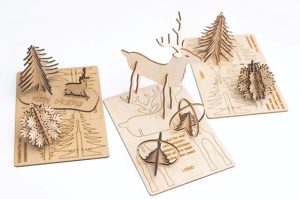 Duurzame houten kerstkaart – origineel, persoonlijk en blijvend