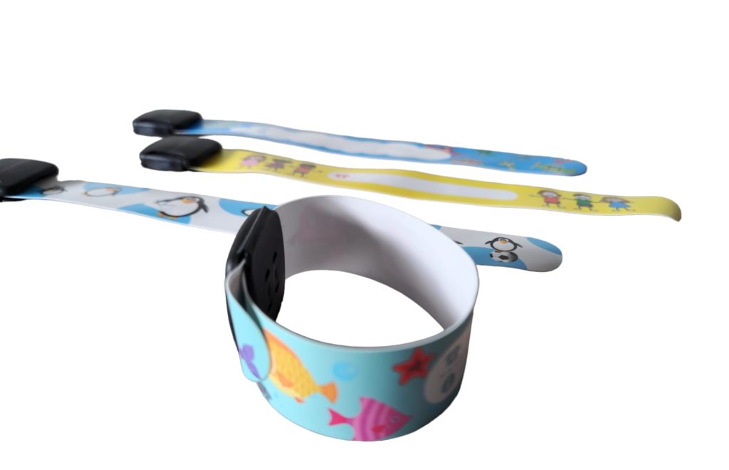 Kinderarmband beschrijfbaar met contact gegevens