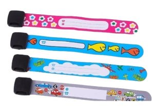 Kinderarmband beschrijfbaar met tel. nr.