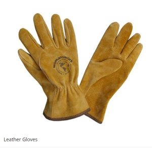 Leren logo handschoenen