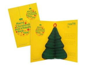 Originele duurzame kerstkaart