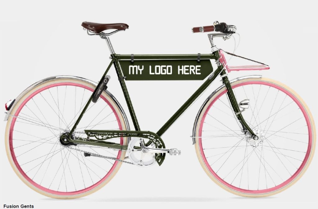 Logo fiets Fusion – Danish Design – Handgemaakt in Duitsland
