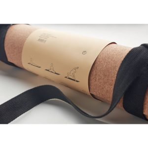 Kurk yogamat met logo, vanaf 5 stuks
