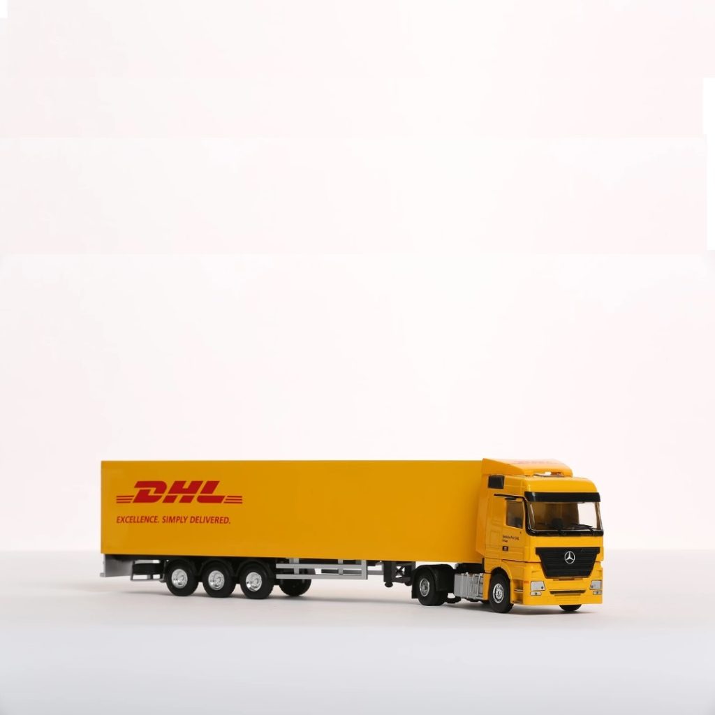 miniatuur DHL vrachtwagen