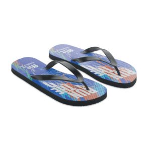 Leuke strand slippers met bedrukking
