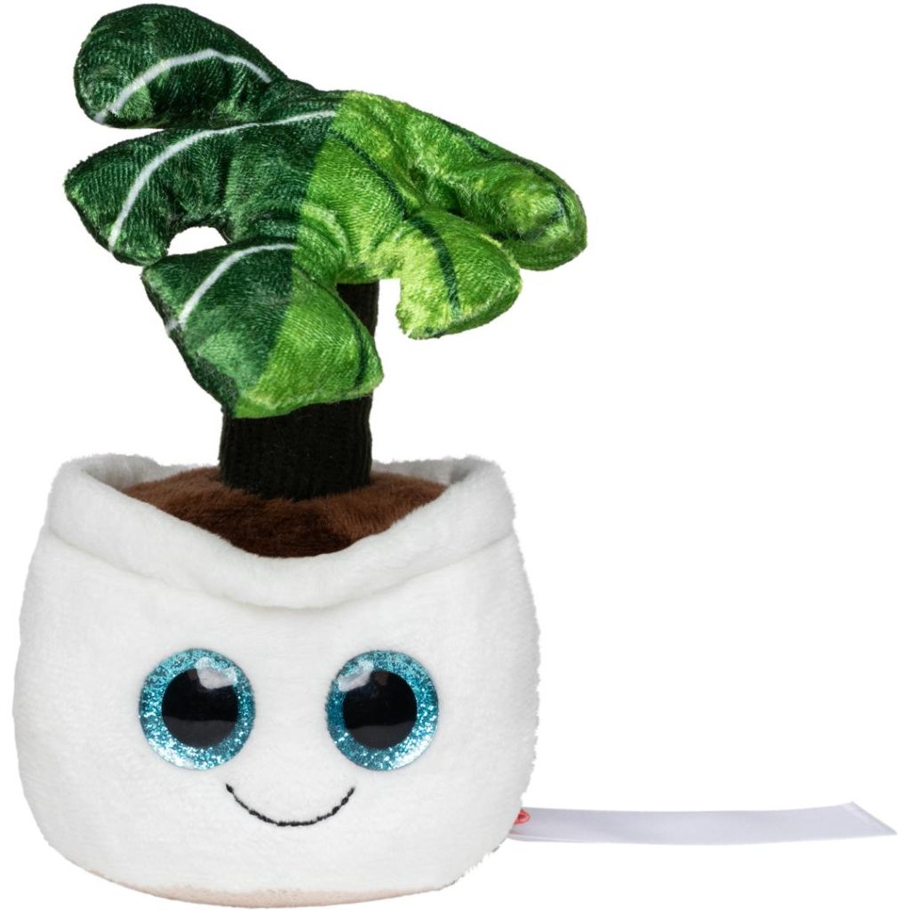 Schmoozies® Evergreenies® Monstera bureau knuffel bedrukt met logo – Functioneel en Stijlvol!