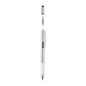 Multifunctioneel cadeau: 5-in-1 ABS toolpen met uw logo bedrukt