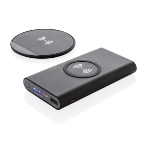 Wireless charging set bedrukt met logo