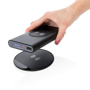 Wireless charging set bedrukt met logo