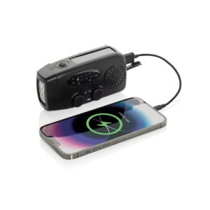 Noodradio met logo bedrukken – tijdelijk in prijs verlaagd | Vanaf €10 per stuk