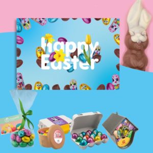 Paas chocolade met logo als geschenk medewerkers