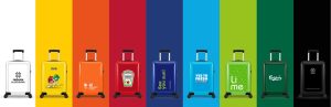 Trolleys in vele kleuren met logo