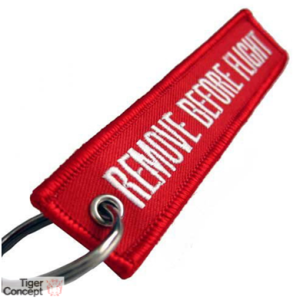 Remove Before Flight”-sleutelhanger: Jouw merk, vliegensvlug zichtbaar