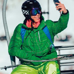 Moderne Wintersport Telefoonhouder met Uitrekbaar Koord – Trendy Giveaway voor Bedrijven & Reisbureaus