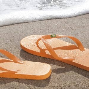 Leuke strand slippers met bedrukking