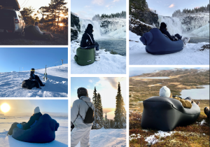 Top winter geschenk: Softybag luchtstoel, bedrukt